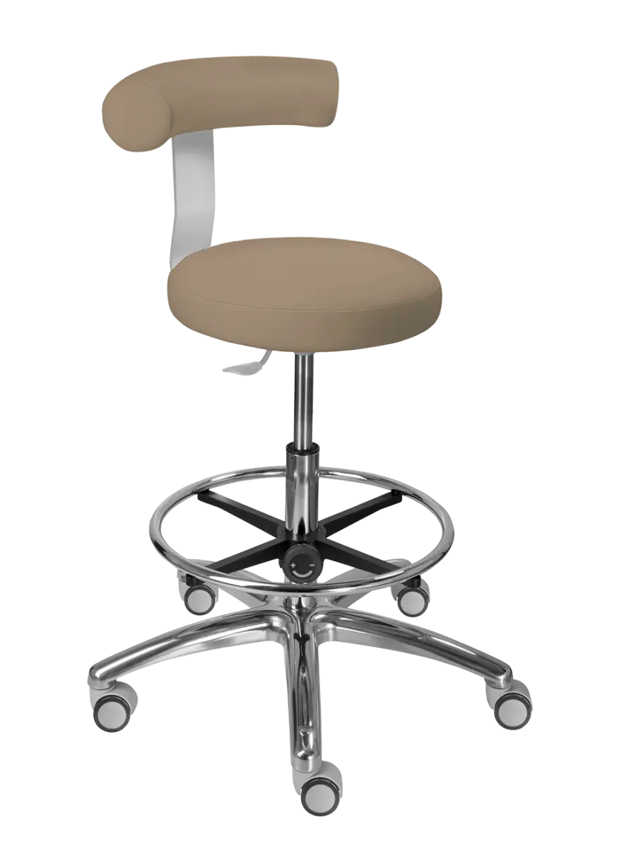 LZ83 G DENT židle lékařská, SILVERTEX - koženka světlá káva 30 520